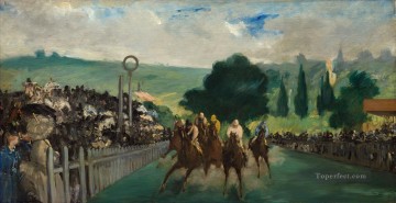  Pari Obras - Hipódromo cerca de París Realismo Impresionismo Edouard Manet